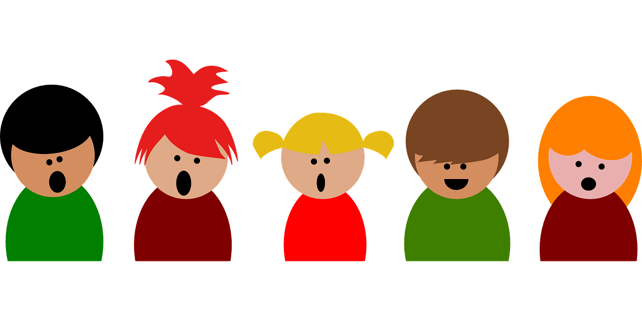 singing kids child group children 304617