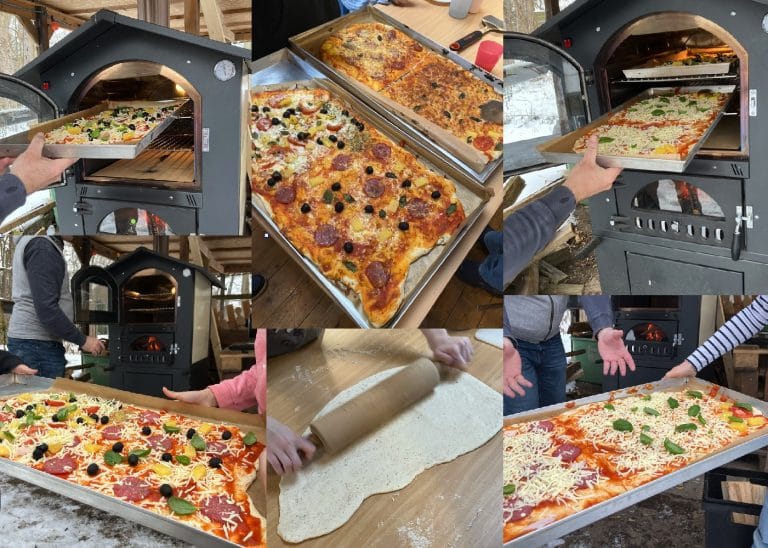 Pizzabacken im Ökohaus