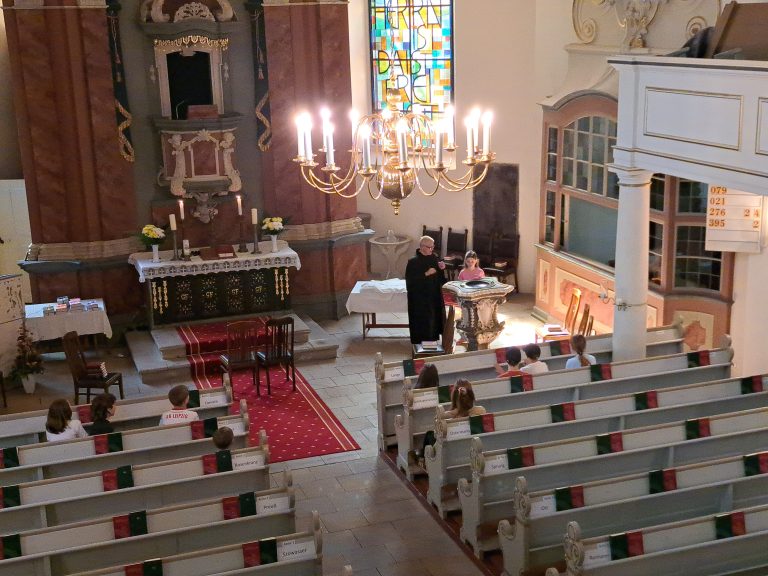 Spannender Besuch der Martin-Luther-Kirche in Markkleeberg